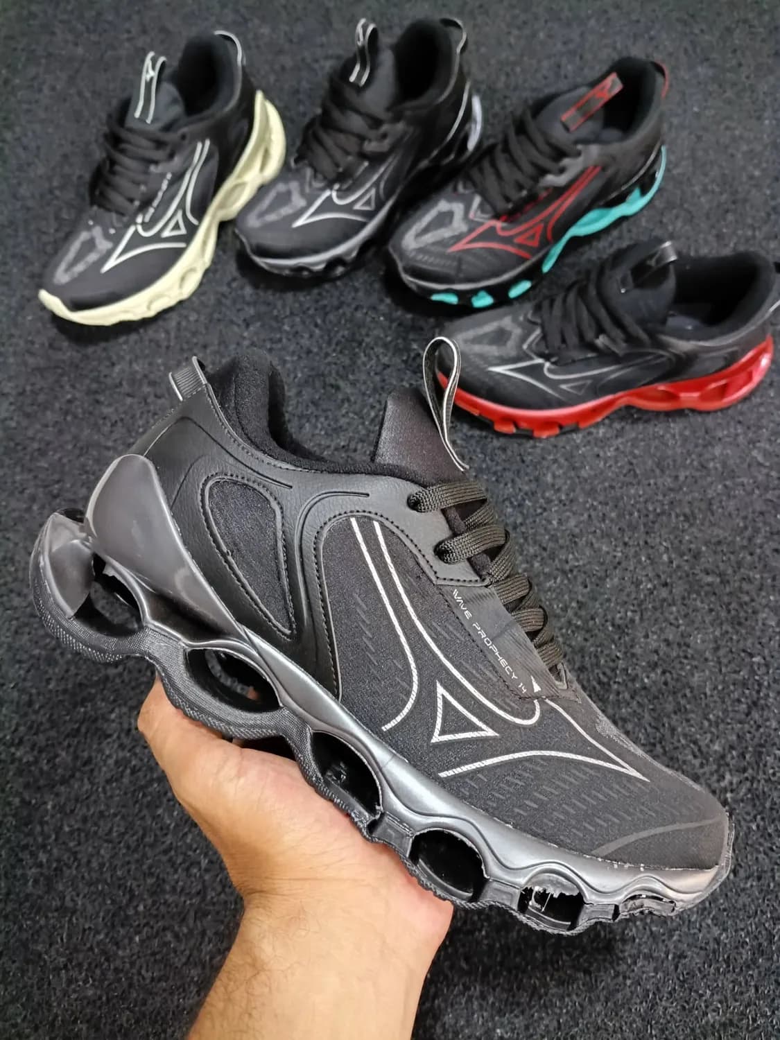 Mizuno Prophecy 14 cinza e prata