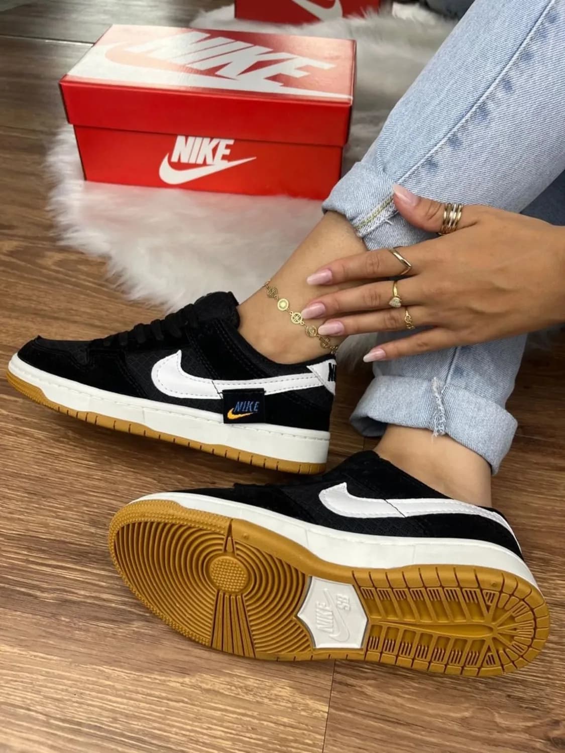 Nike Dunk Teddy Bear preto